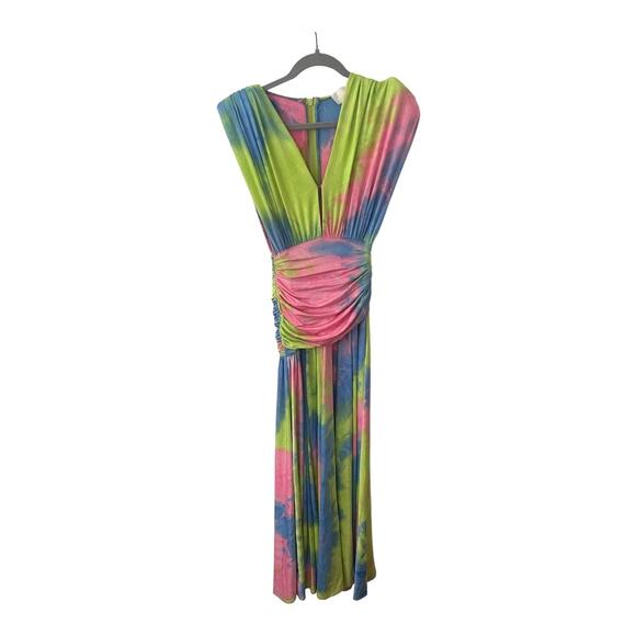 Bronx and Banco Maya Robe Gown Maxi Tie Dye Multicolor Gala Prom Beachy Size S - Picture 5 of 16